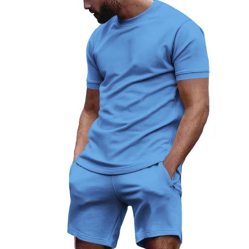 Smith – Elegantes Zweiteiler-Set mit Kurzarm-T-Shirt und Shorts mit Kordelzug und Seitentaschen