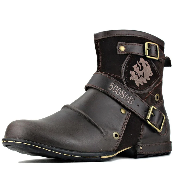 Elias – Lässige Stiefelette mit rutschfester Sohle und verstellbarer Schnalle