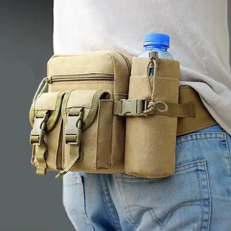 FlexPack – Leichte Hüft tasche für Outdoor Abenteuer mit Wasserflaschenhalter