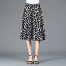 Zaina – Lässige Hose mit weitem Bein und Blumenmuster und hohem elastischem Bund