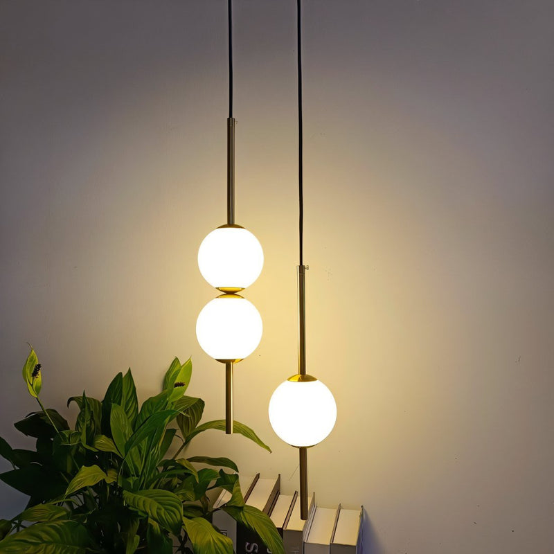 LumeAura - Moderne Pendelleuchte mit einzigartigem Kugeldesign für Schlafzimmer und Wohnzimmer