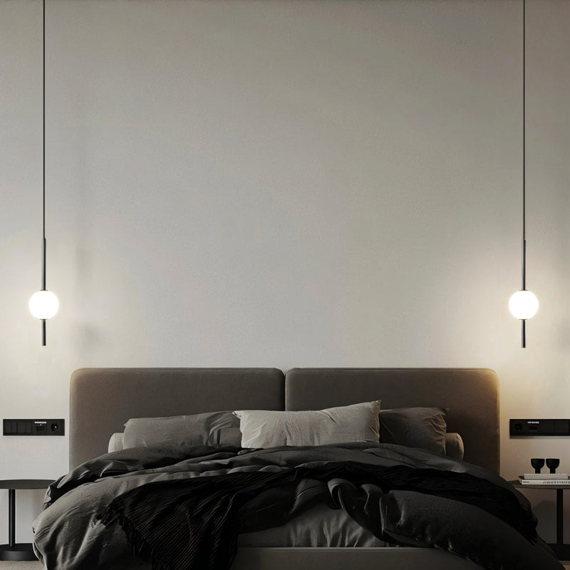 LumeAura - Moderne Pendelleuchte mit einzigartigem Kugeldesign für Schlafzimmer und Wohnzimmer