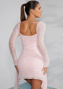 Alena – Modisches Langarm Minikleid im Schlanke Passform Entwerfen