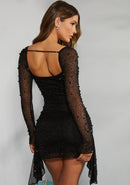 Alena – Modisches Langarm Minikleid im Schlanke Passform Entwerfen