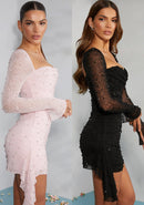 Alena – Modisches Langarm Minikleid im Schlanke Passform Entwerfen