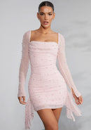 Alena – Modisches Langarm Minikleid im Schlanke Passform Entwerfen