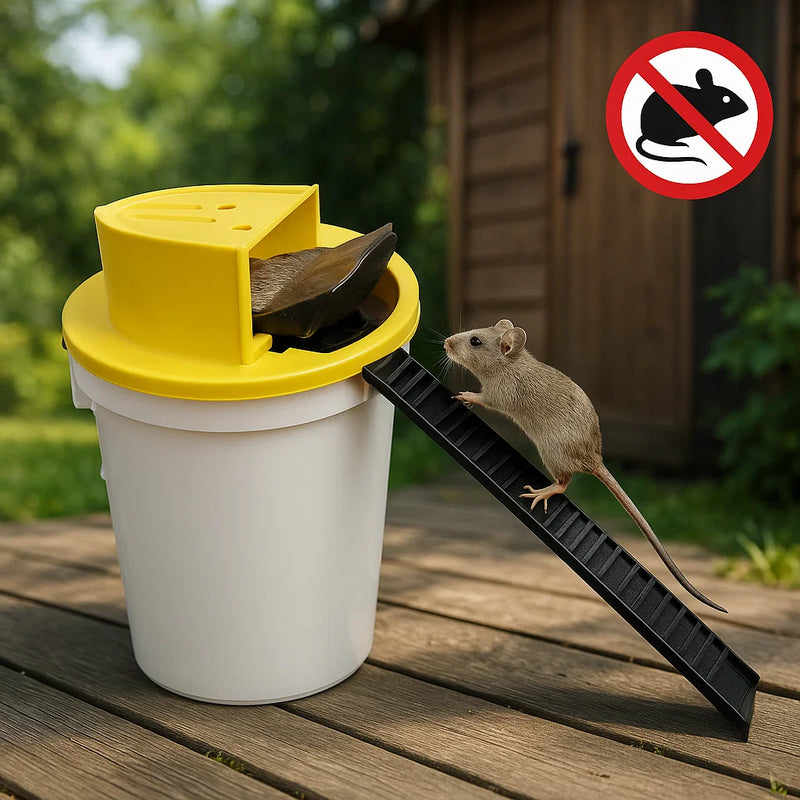 TrapSure – Automatische Eimer Mausefalle mit Schnellaufbau für humane und effiziente Bekämpfung