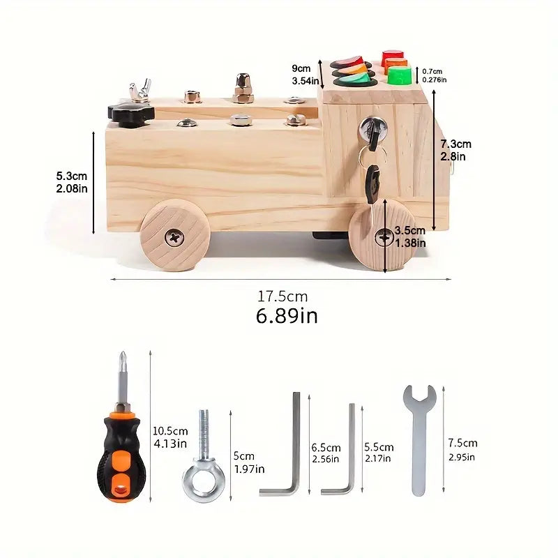 SkillSpark - Montessori Busy Board Interaktive LED Schalter und Werkzeugset