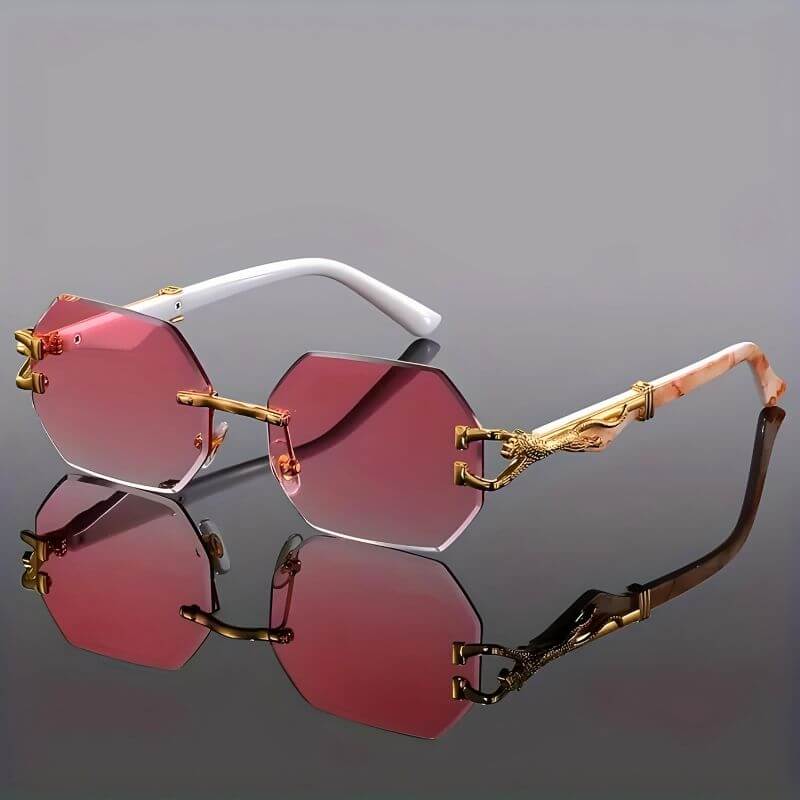 Amelie – Leichte Sonnenbrille mit goldenen Akzenten und UV Schutz
