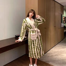 Zosia – Leichter Langarm Bademantel mit verstellbarem Gürtel und Taschen