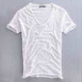 Rainer – Locker sitzendes V Ausschnitt Shirt mit kurzen Ärmeln