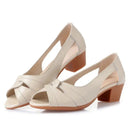 Anna – Leichte rutschfeste Sandalen mit Absatz und offenem Zehenbereich