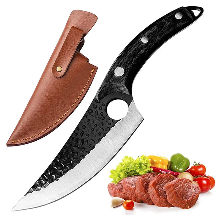SlicePro – Präzisions Küchenmesser mit Fingerloch und Aufhängeschlaufe