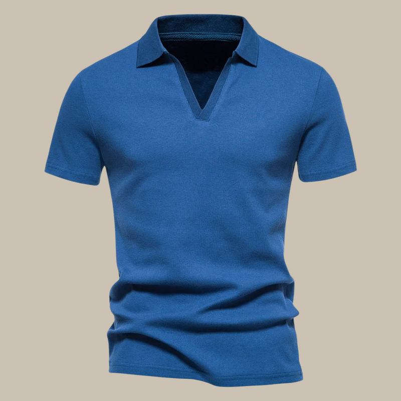 Felix – Lässiges Slim Fit V Ausschnitt Shirt mit kurzem Arm