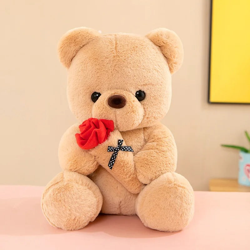 RoseCuddle - Rosen Teddybär mit handgefertigtem Entwerfen