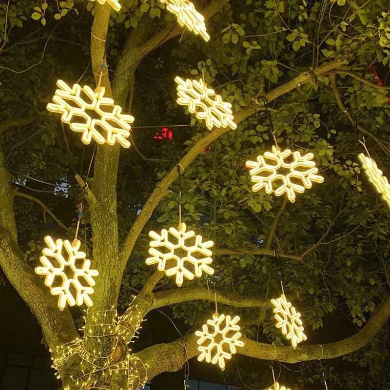 SnowGlow – Schneeflocken LED Lichter mit sanftem Schein für eine einzigartige Dekoration