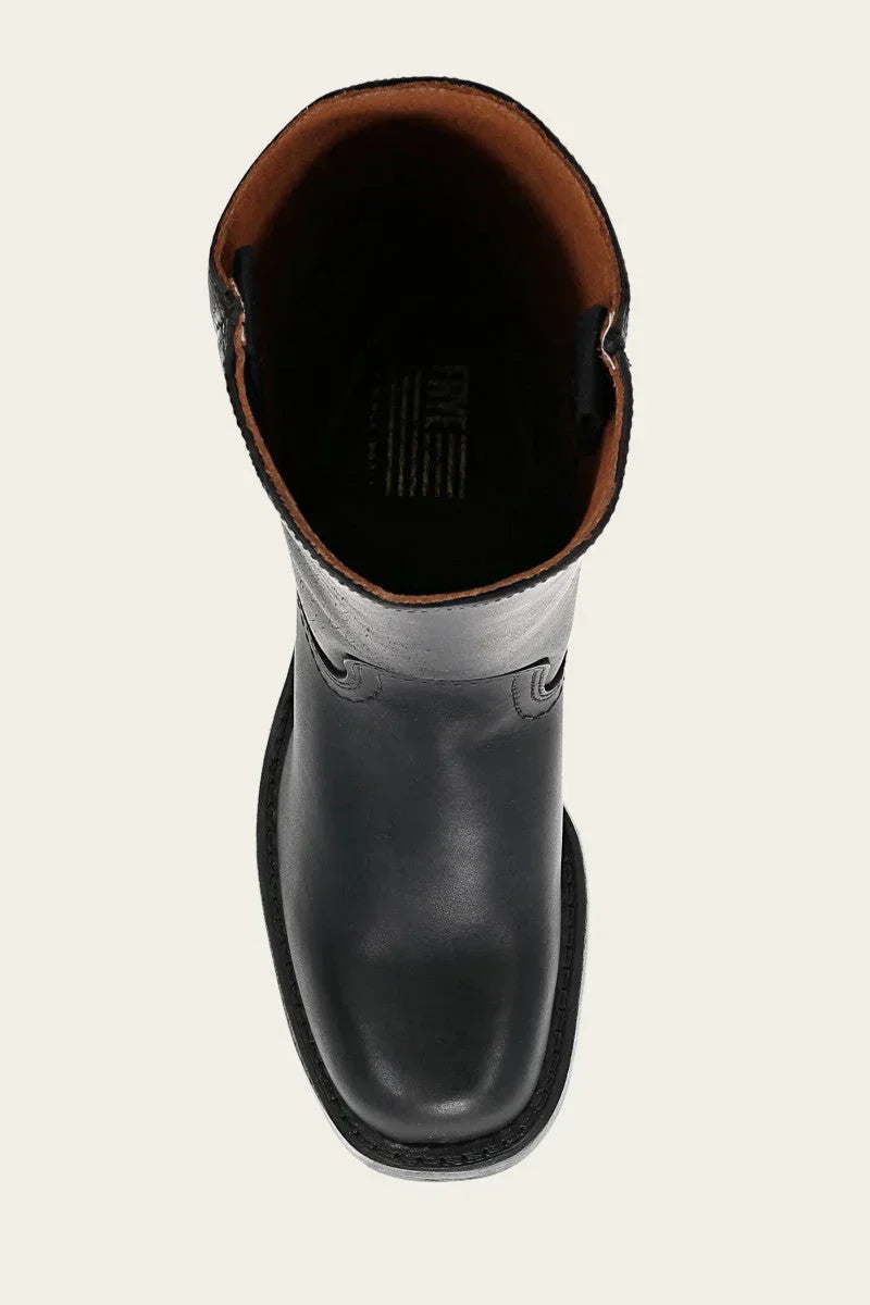 Mila – Stylische Kniestiefel mit runder Spitze und robuster Sohle