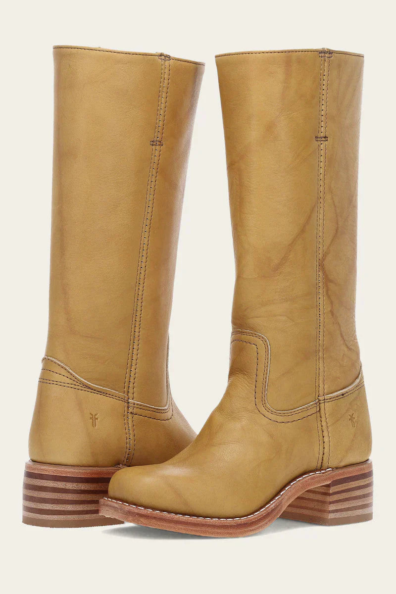 Mila – Stylische Kniestiefel mit runder Spitze und robuster Sohle