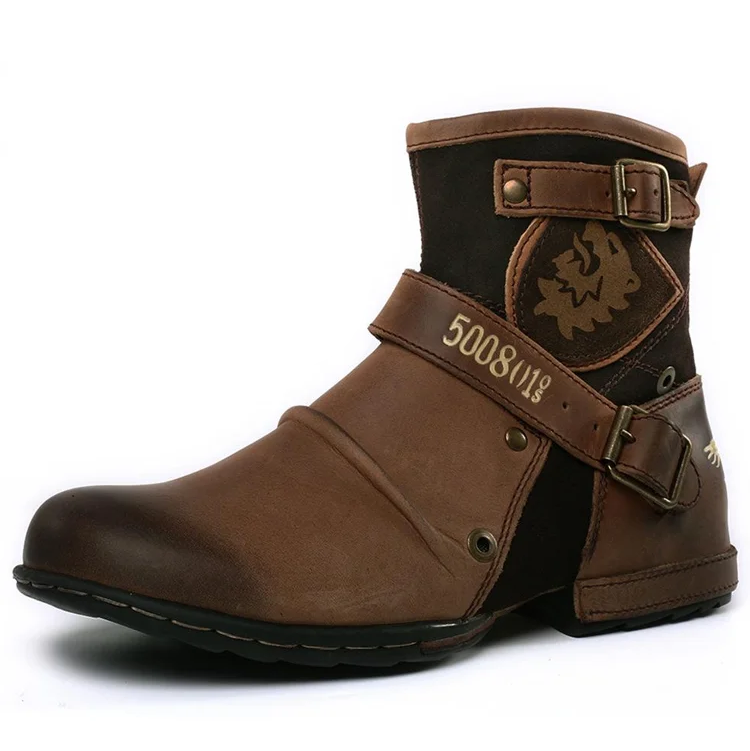 Elias – Lässige Stiefelette mit rutschfester Sohle und verstellbarer Schnalle