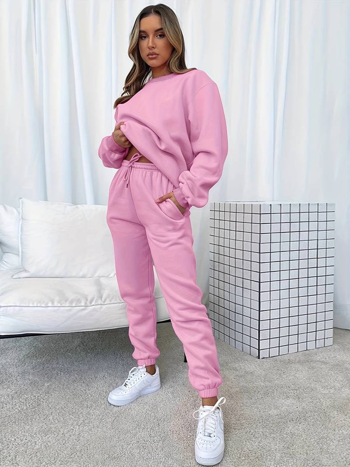 Clara - Langärmelig Top Und Hosen Zweiteiliges Set