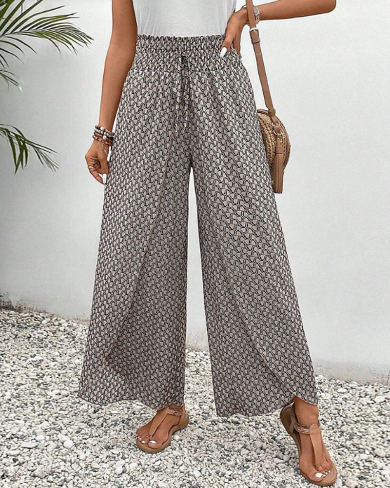 Miriam – Miriam – Weites Bein hoher Taille Hose mit entspannter Passform