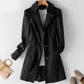 Clara – Schicker Langarmmantel Mit Taschen