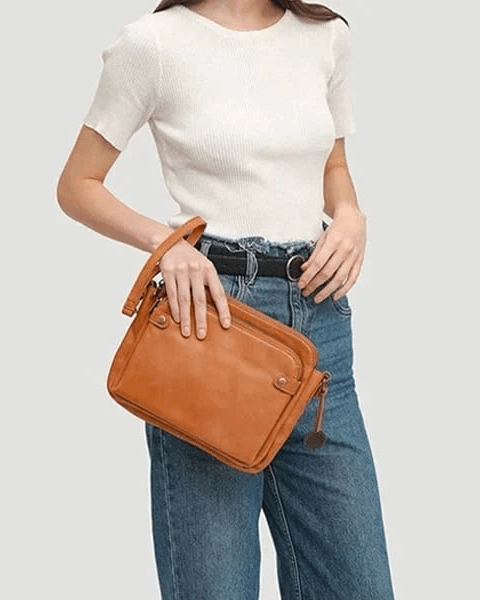 Sabrina – Leichte Umhängetasche mit verstellbarem Riemen und mehreren Taschen