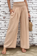 Zophia – Locker geschnittene Hose mit hoher Taille Taschen und weitem Bein