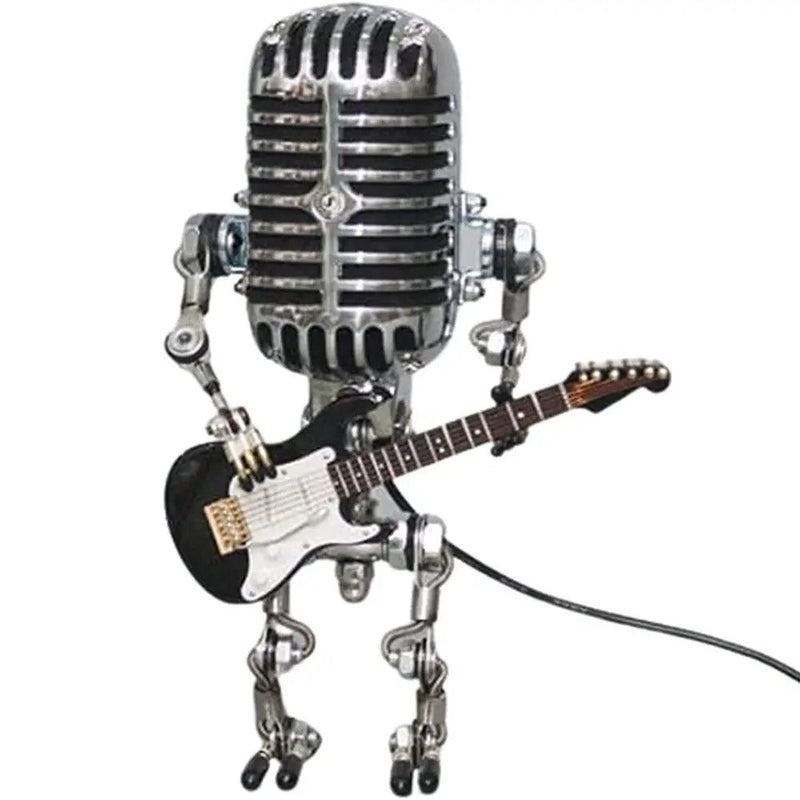 GuitarGlow – Dimmbare Tischlampe in Gitarrenform mit Roboterstil