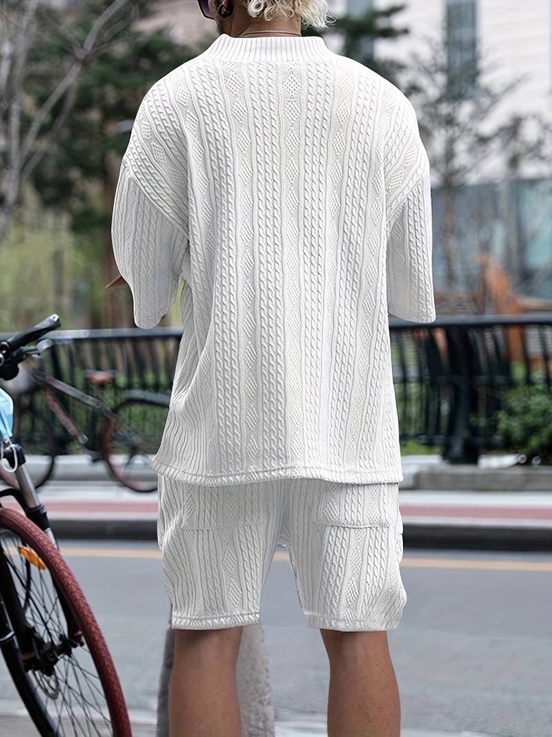 Marius – Zweiteiliges Satz mit Kurzarm-Top und Shorts mit Kordelzug