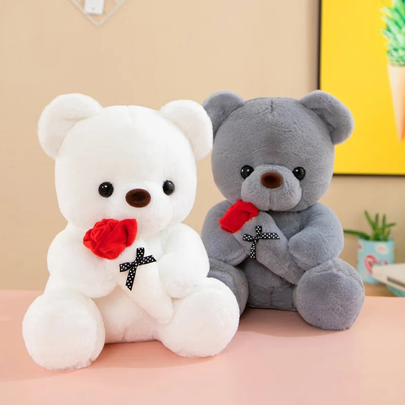 RoseCuddle - Rosen Teddybär mit handgefertigtem Entwerfen