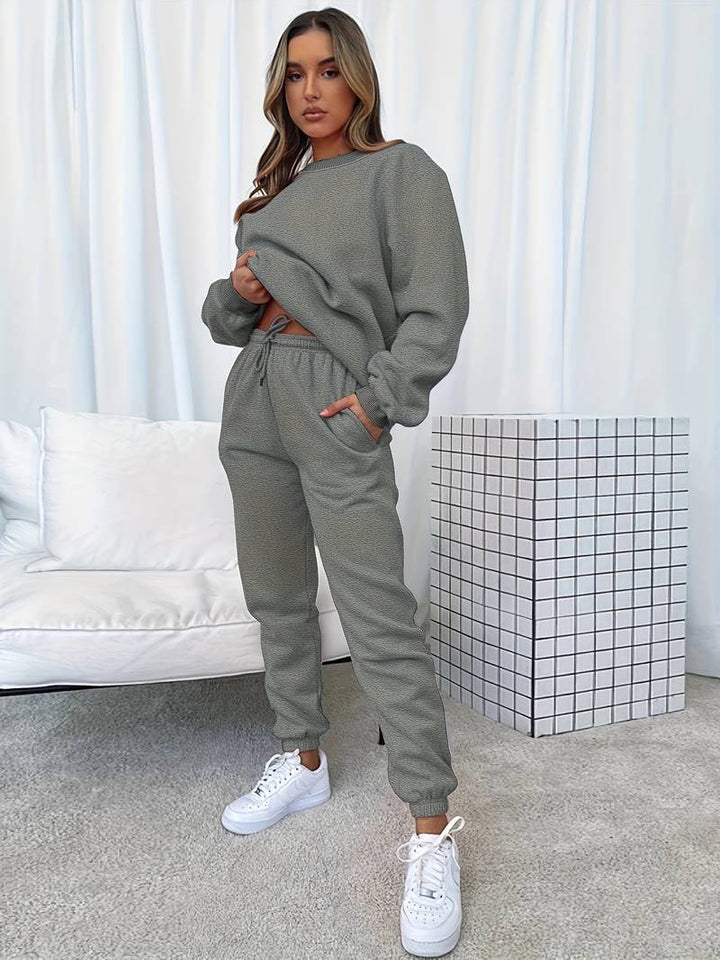 Clara - Langärmelig Top Und Hosen Zweiteiliges Set