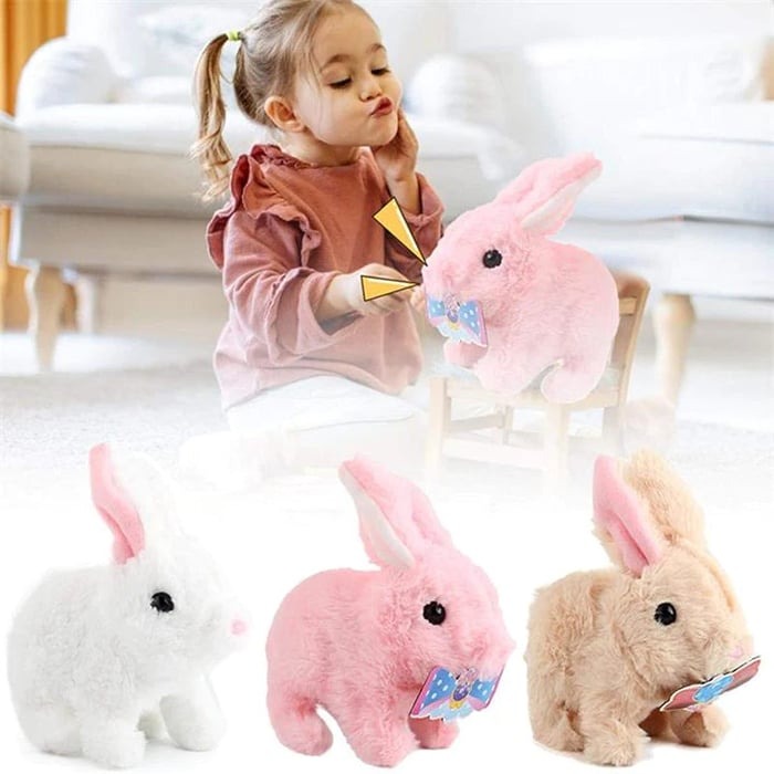 BunnyJoy - Interaktives Laufkaninchen mit Wackelohren und wackelndem Schwanz