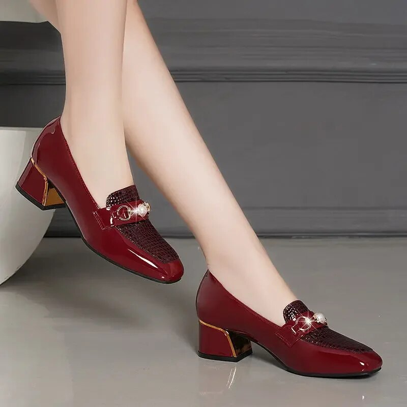Anke - Elegante Loafers mit stilvollem Muster und rutschfestem Absatz