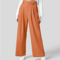 Ariella - Bequeme Hose mit weitem Bein hoher Taille und Taschen