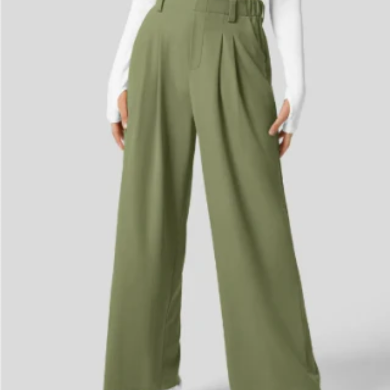 Ariella - Bequeme Hose mit weitem Bein hoher Taille und Taschen
