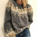 Emma - Lässiger Rundhals Pullover mit langen Ärmeln und lockerer Passform