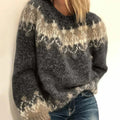 Emma - Lässiger Rundhals Pullover mit langen Ärmeln und lockerer Passform