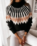 Agneta - Warmer Rollkragenpullover mit langen Ärmeln und lockerer Passform