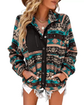 Aurea - Leichte warme Jacke mit langen Ärmeln und Reißverschluss
