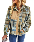 Aurea - Leichte warme Jacke mit langen Ärmeln und Reißverschluss