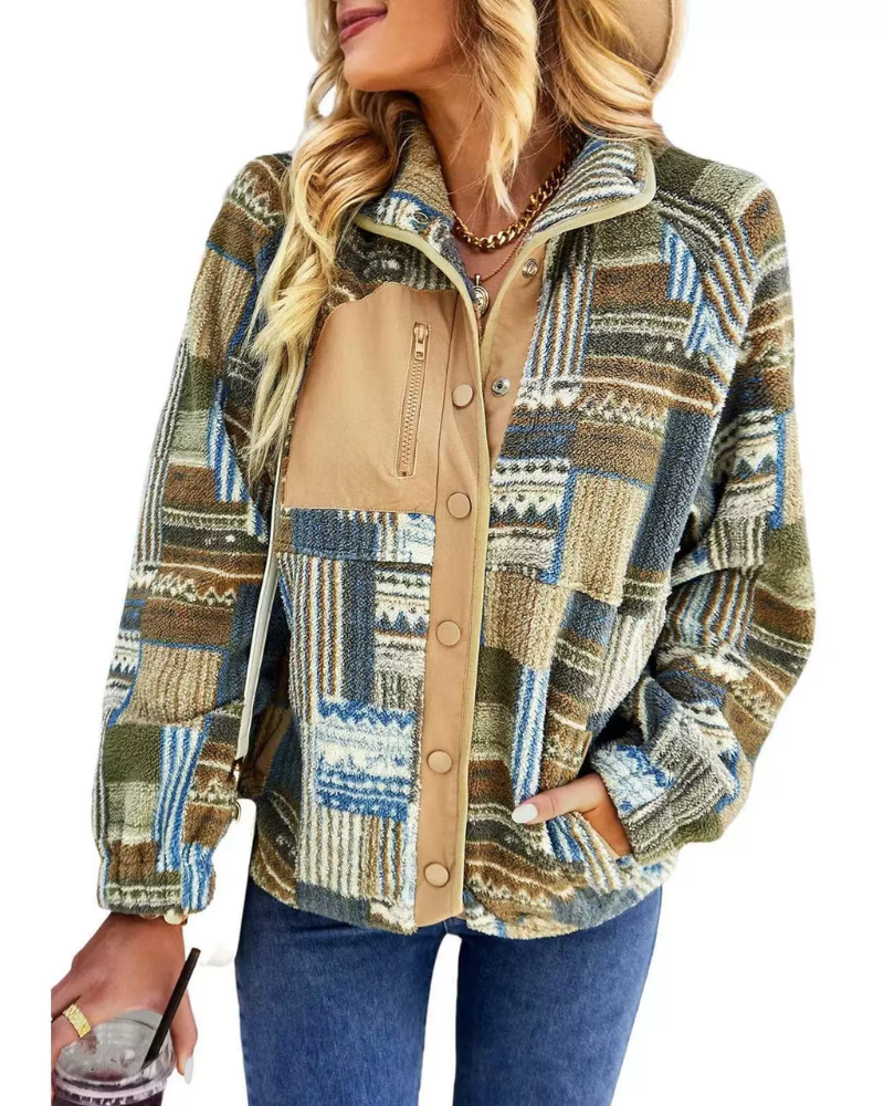 Aurea - Leichte warme Jacke mit langen Ärmeln und Reißverschluss