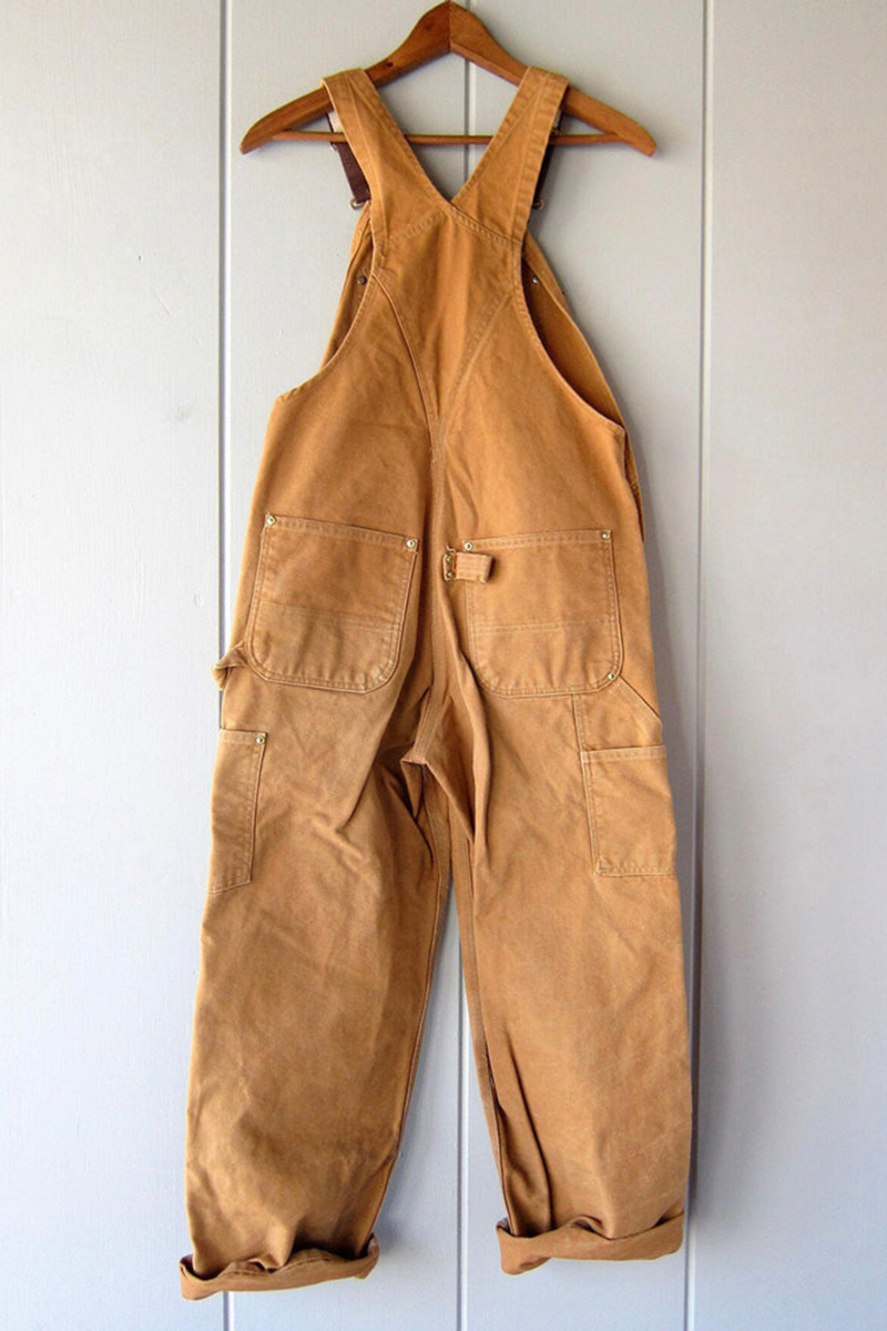 Mila - Locker geschnittener Overall mit hoher Taille und geraden Hosenbeinen