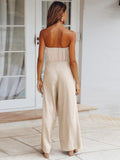 Veronica – Stylischer Off Schulter Jumpsuit mit ärmellosem Schnitt und weitem Bein