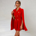 Naelle – Tailliertes Blazerkleid mit Cape Schultern und taillierter Taille