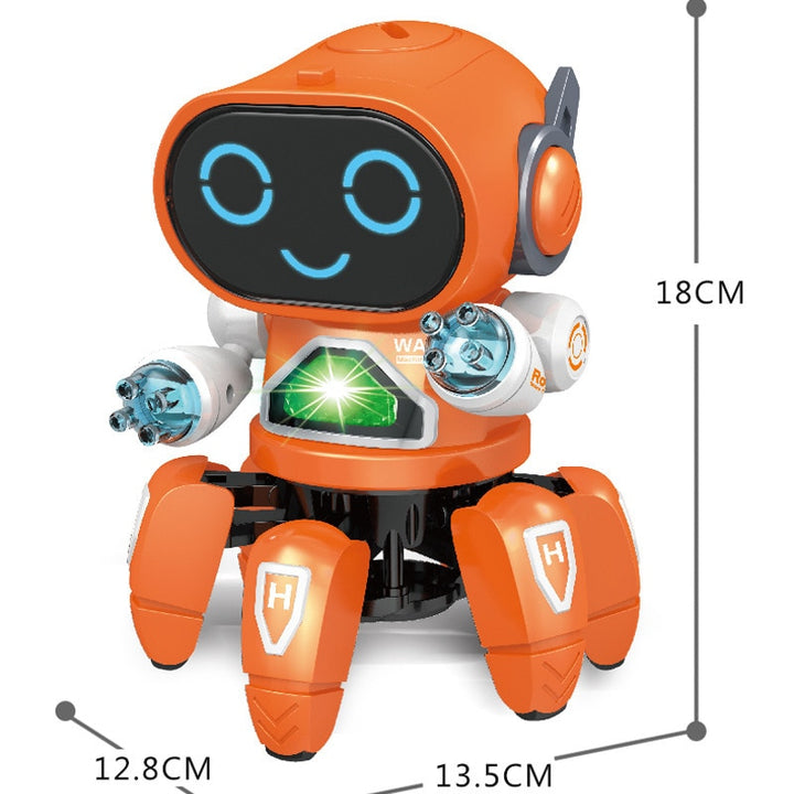 DynaBot - Interaktiver singender und tanzender Roboter mit bunten LED Lichtern