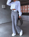 Zofia – Zweiteiliges Satz mit Langarmshirt und Lockere Passform Hose