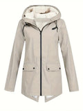 Emma - Warmes Langarmshirt Kapuze Jacke Mit Reißverschluß