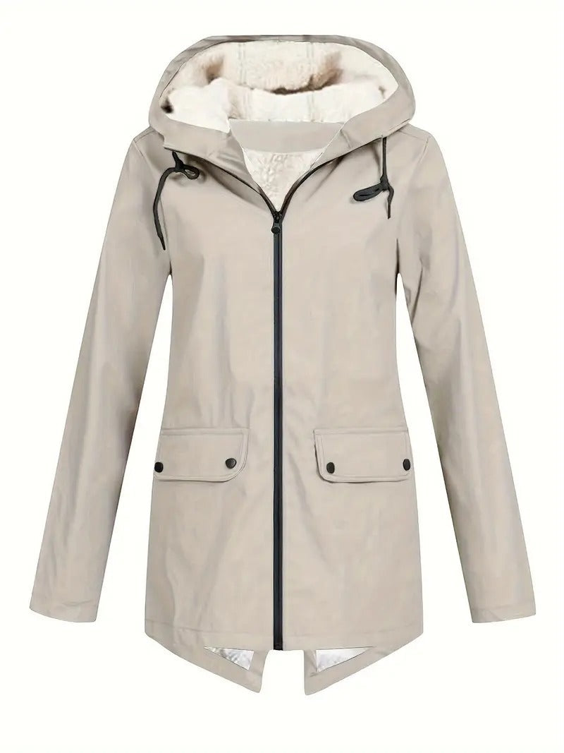 Emma - Warmes Langarmshirt Kapuze Jacke Mit Reißverschluß