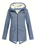Emma - Warmes Langarmshirt Kapuze Jacke Mit Reißverschluß
